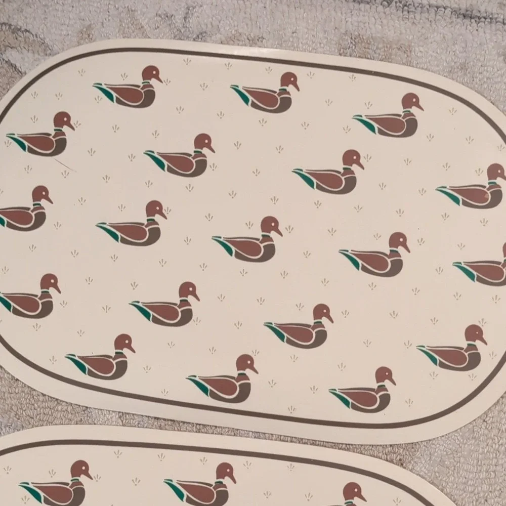 Town & Country Linens Mallard Placemat Set 4 2691VPM Cream Brown Green Hong Kong